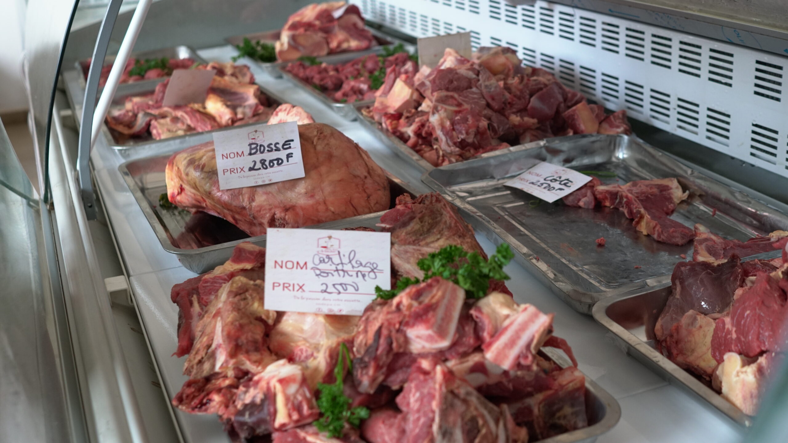 pièces parées de viande